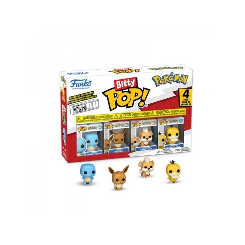 Pack de 4 - Carapuce - Pokemon - Bitty POP