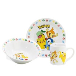 Set de Vaisselle - Starter Sinnoh  Pikachu - POkemon
