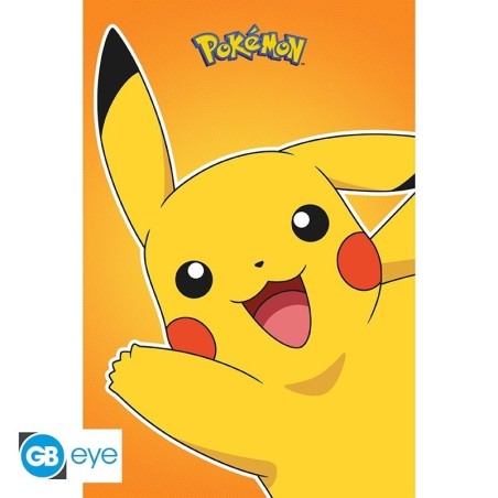 Poster - Salut Pikachu - Pokemon - Roulé  filmé