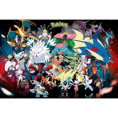 Poster - Mega Pokemon - Pokemon - Roulé  filmé