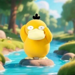 Psykokwak (Flocké) - Pokemon - Q-version
