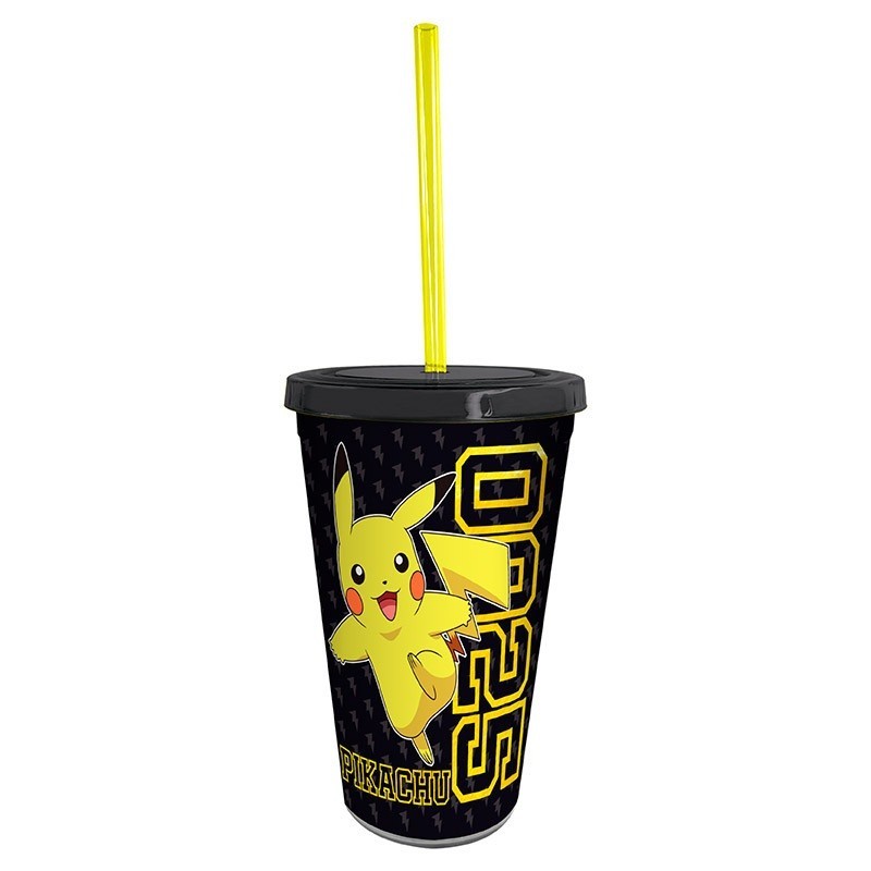 Gobelet avec Paille - Pikachu Collage - Pokemon