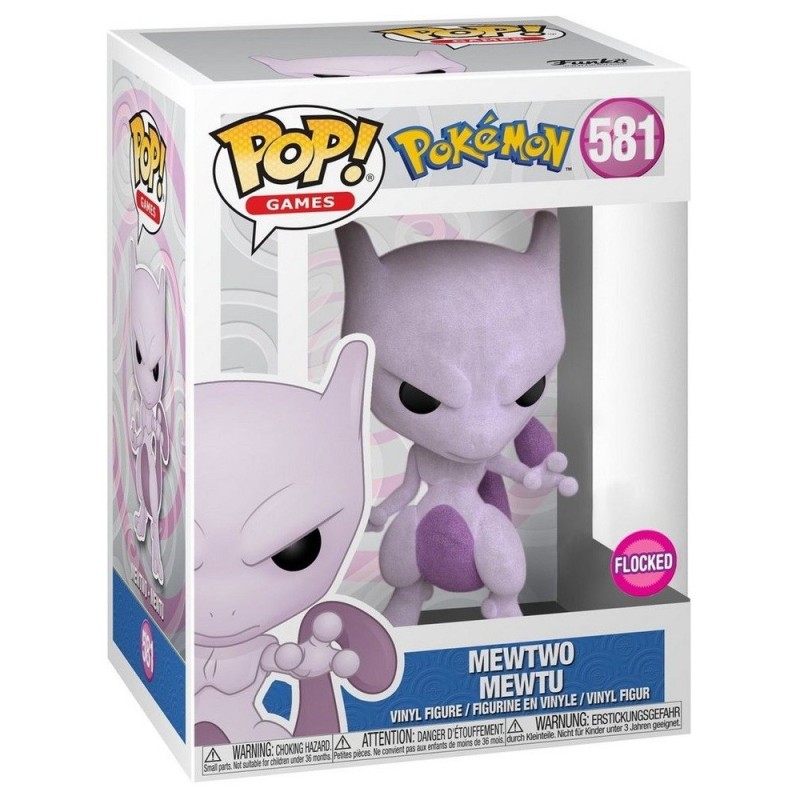 Mewtwo Flocked - Pokemon (581) - POP Games