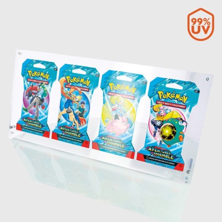 Boîtier Acrilique - (4) Booster sous Blister - UV99