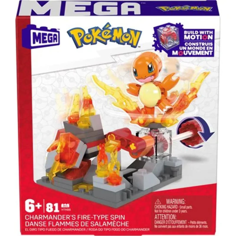 Mega Block - Danse Flammes de Salamèche - Pokemon - Build with Motion