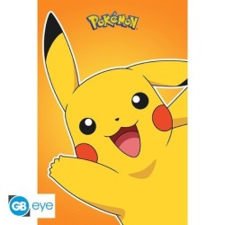 Poster - Salut Pikachu - Pokemon - Roulé  filmé