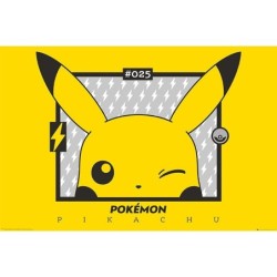 Poster - Pikachu Clin d'Oeil - Pokemon - Roulé  filmé