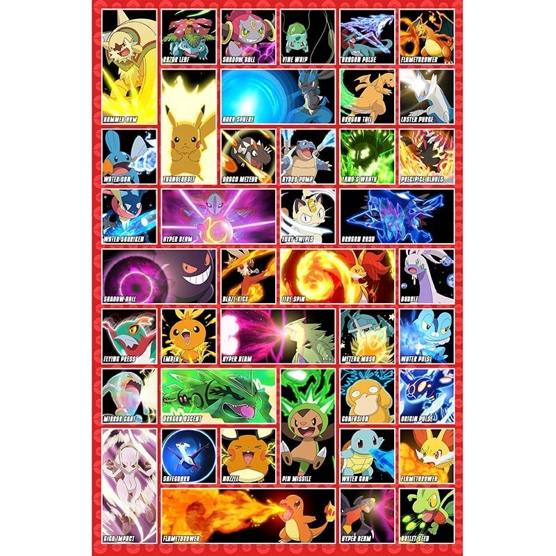 Poster - Vignettes - Pokemon - Roulé  filmé