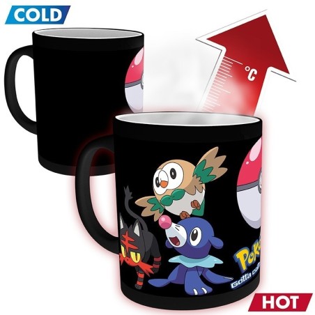 Mug. - Thermo Réactif - Pokemon - Starters 7ème Gen