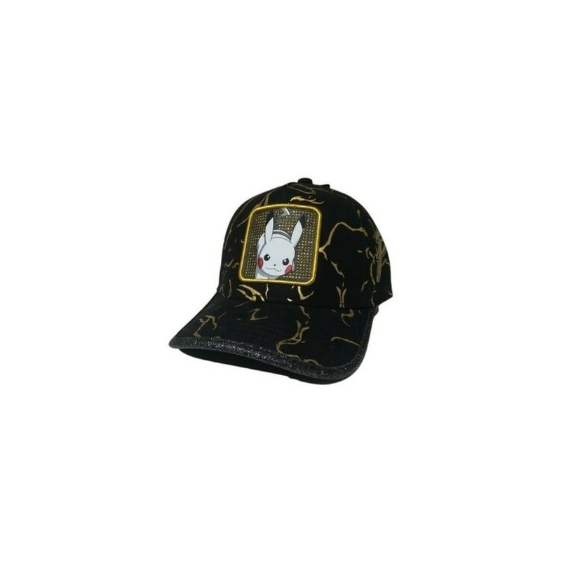 Casquette Baseball Glitter - Pikachu Foudre (Noir) - Pokemon