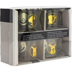 Set de 4 mugs en verre - Pikachu - Pokemon