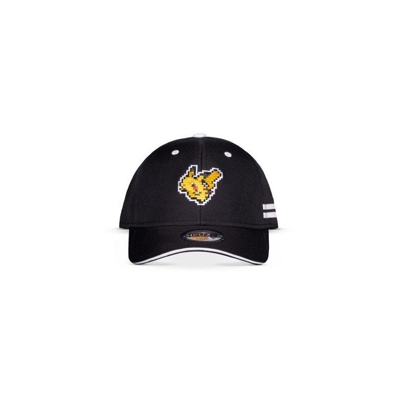 Casquette Baseball - Pikachu 8bit (Noir) - Pokemon