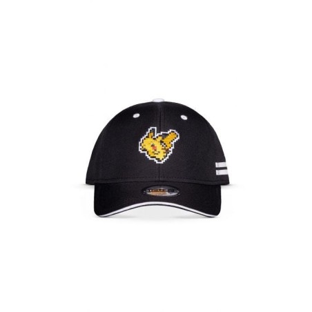 Casquette Baseball - Pikachu 8bit (Noir) - Pokemon