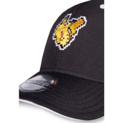 Casquette Baseball - Pikachu 8bit (Noir) - Pokemon