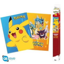 Set 2 Chibi Poster - Colourful Characters - Pokemon