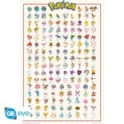 Poster - Kanto 151 Français - Pokemon - Roulé  filmé