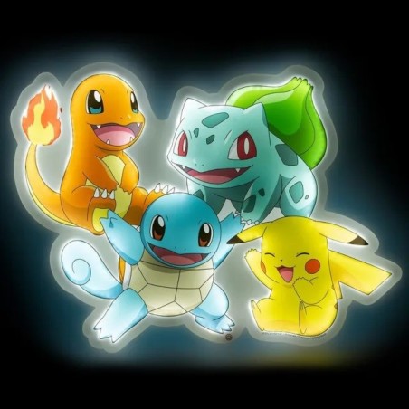 Lampe LED murale - Starter 1ère génération - Pokemon
