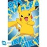 Poster - Pikachu effet métallisé - Pokemon - Roulé  filmé