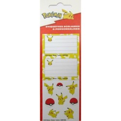 Étiquettes Scolaires - Pikachu - Pokemon