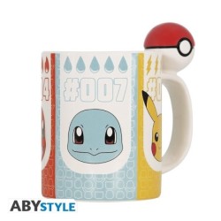 Mug Anse 3D - Starters  Pokeball - Pokemon