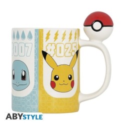 Mug Anse 3D - Starters  Pokeball - Pokemon