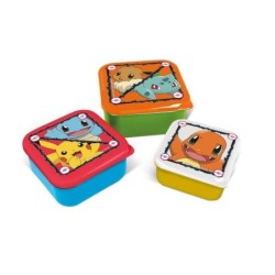Boites à Repas - Set de 3 - Kanto - Pokemon